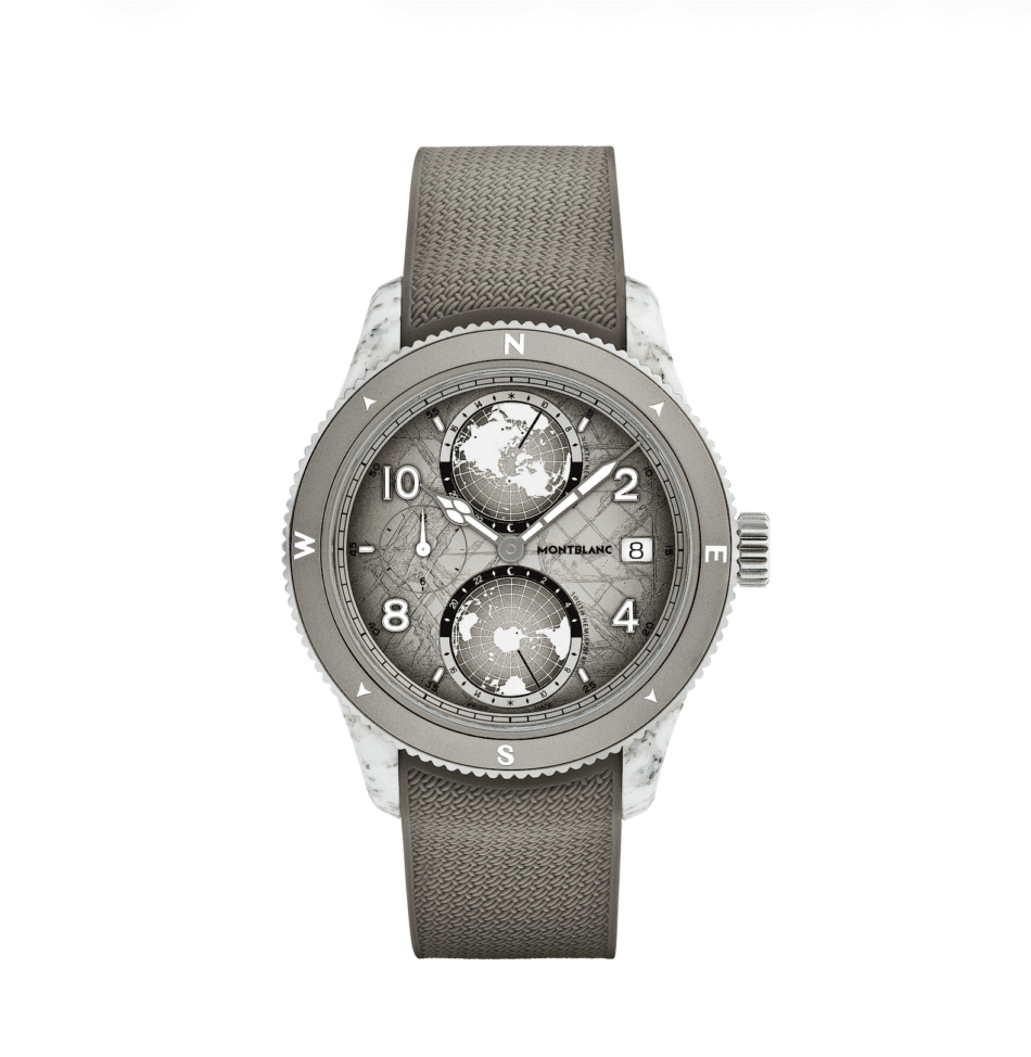 MONTBLANC1858 Geosphere 0 Oxygen Mount Elbrouz CORREA MARRÓN Watches World