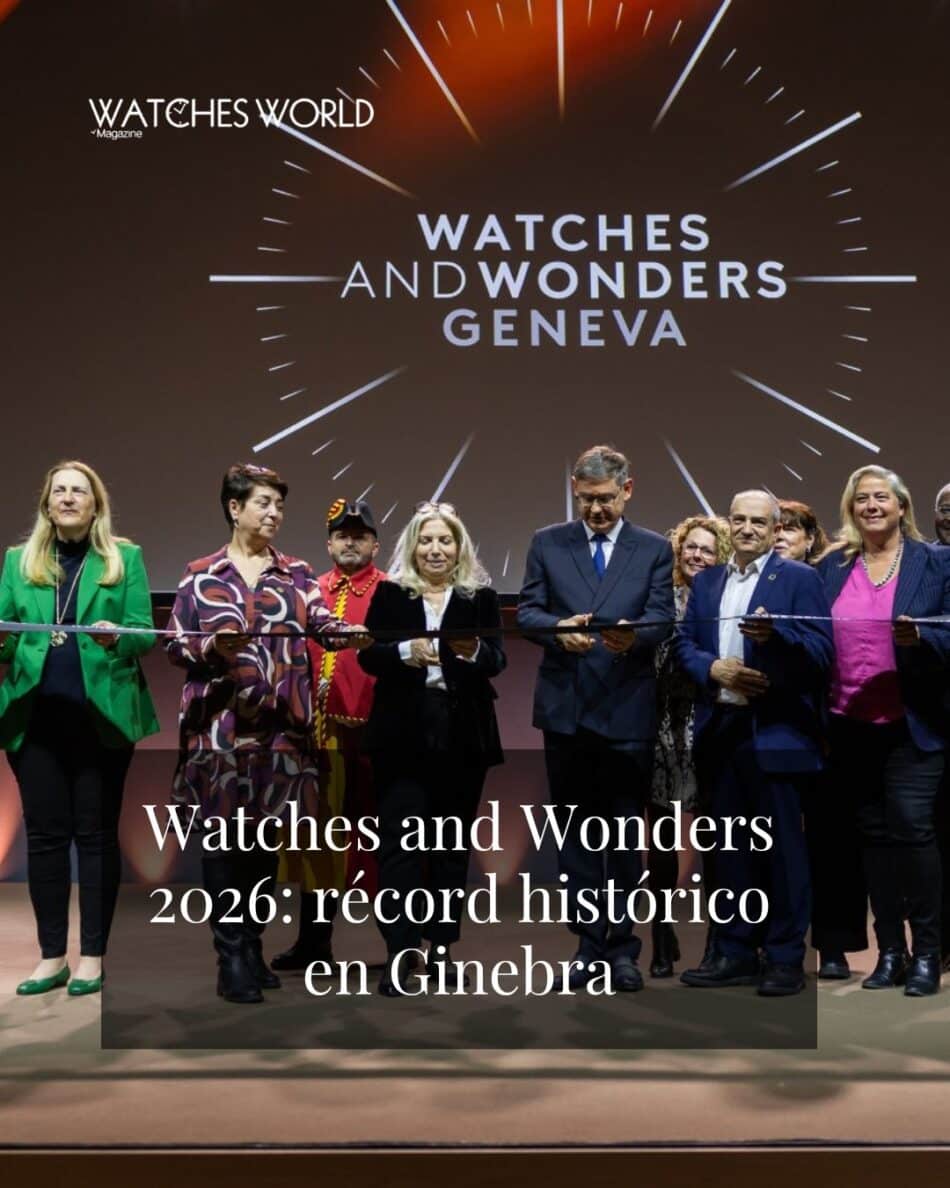 Watches and Wonders Geneva 2026 1 Watches World Watches and Wonders Geneva 2026 Dignitaries cutting a ribbon at the Watches and Wonders Geneva 2026 ceremony on a stage with a large backdrop reading the event name