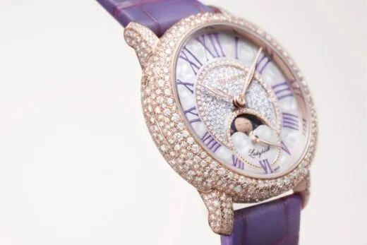 Blancpain Ladybird Colors Diamond Bloom en oro rojo con diamantes snow-setting
