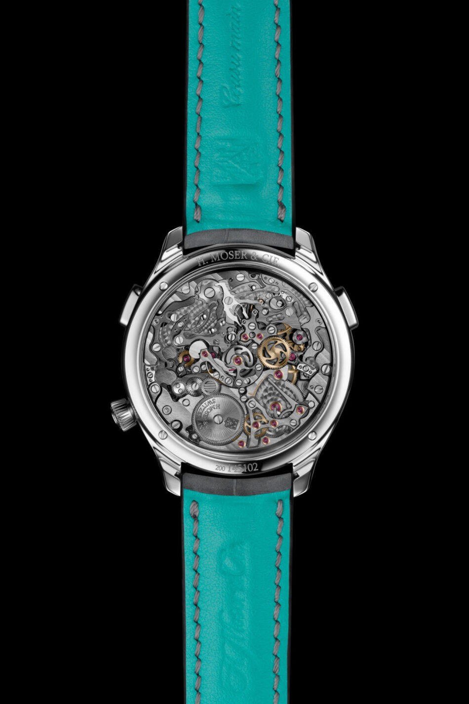 HMoser17301200EndeavourFlybackChronographDualTimeDateSTCBB Watches World H Moser Cie Endeavour Flyback Chonograph Dual Time Date