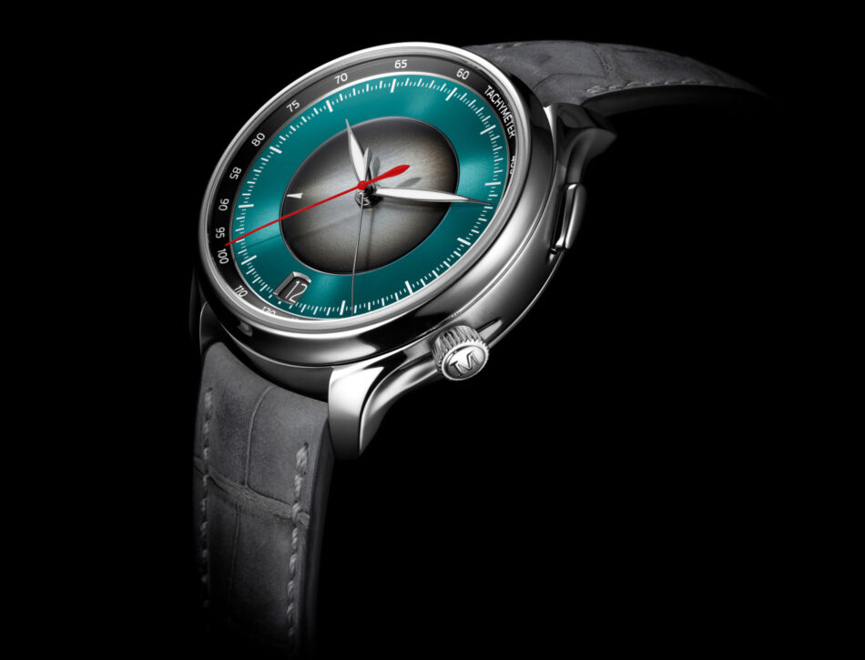 HMoser17301200EndeavourFlybackChronographDualTimeDateSTDetailB Watches World H Moser Cie Endeavour Flyback Chonograph Dual Time Date