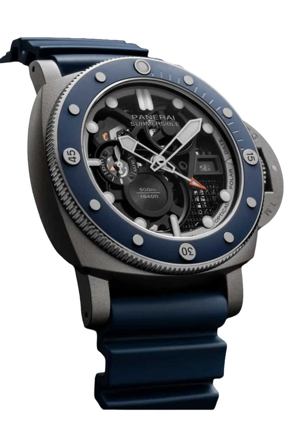 PaneraiSubmersibleGMTPAM01495 case 2 Watches World Panerai Submersible GMT PAM01495