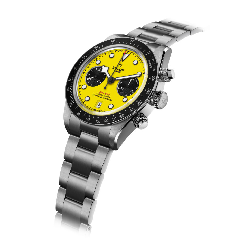 Black Bay Chrono 39 Bumblebee TUDOR apuesta por el amarillo más atrevido Watches World Cronógrafo deportivo TUDOR con diseño amarillo y negro inspirado en la colección Daring Watches