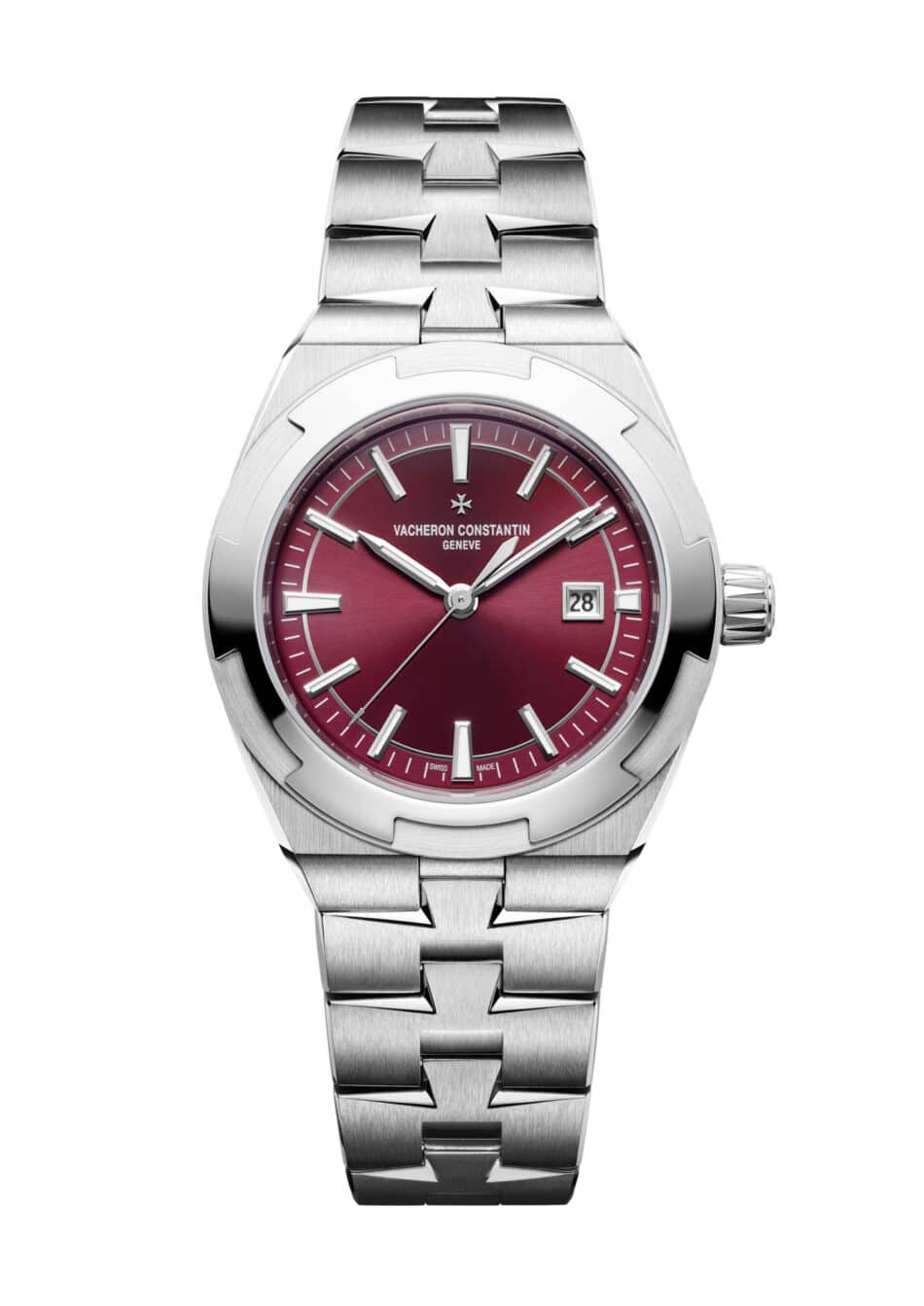 Nuevos Vacheron Constantin Overseas Automático lujo deportivo con carátulas lacadas Watches World Versión en acero inoxidable del Vacheron Constantin Overseas Automático con carátula roja lacada
