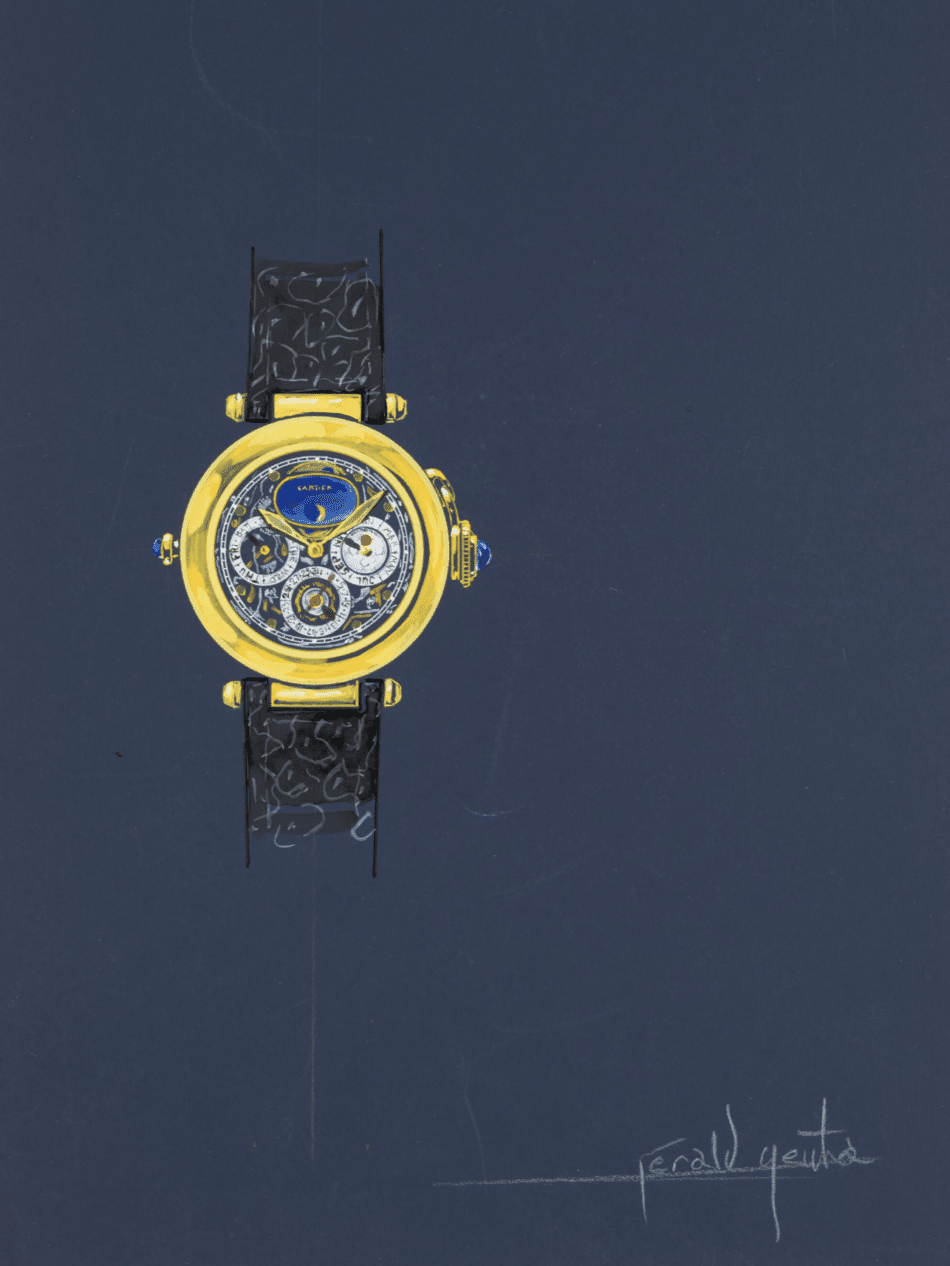 Cartier Pasha gerald genta Sketch Watches World Cartier Pasha Gerald Genta